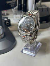 Seiko MOD - Datejust 36/40mm Acier Cadran noir