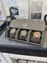 EXAGON - rouleau de montre en cuir de vachette - 3 Slots