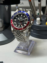 Seiko MOD - N.A Classic VINTAGE GMT ALU rouge/bleu PEPSI