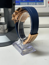 Seiko MOD - Daytona Or rose Lunette céramique cadran bleu Oyster Flex