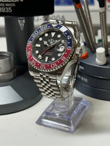 Seiko MOD - N.A Classic GMT Céramique Noir/Rouge "PEPSI"