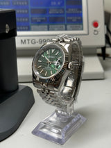 Seiko MOD - Datejust 36/40mm Acier Cadran palmier Vert