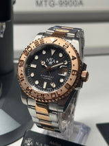 Seiko MOD - N.A Classic GMT ceramique BI-TON OR rose / Acier surf-master