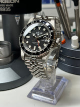 Seiko MOD - N.A Classic VINTAGE GMT ALU Noir