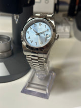 Seiko MOD - Datejust 36/40mm Acier Arabic DIAL ICE BLUE