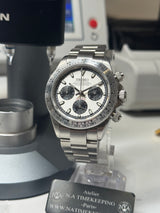 Seiko MOD - Daytona Lunette acier Matt cadran vintage Bracelet Acier