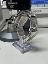 Seiko MOD - Daytona Lunette acier cadran gris « GHOST » blue Bracelet Acier