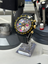 Seiko MOD - Daytona Lunette céramique ARTWORK black PVD/GOLD