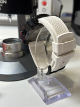 Seiko MOD - Square DIVER 42.5mm PVD NOIR Manufacture Cadran Blanc "STORMTROOPER"