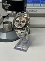 Seiko MOD - Daytona Lunette acier cadran gris « GHOST » blue Bracelet Acier