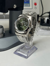 Seiko MOD - Datejust 36/40mm Acier Arabic DIAL VERT OLIVE lunette lisse bracelet president