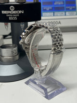 Seiko MOD - Daytona Lunette céramique marron cadran Ice blue "Platinium style" jubilé