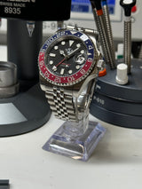 Seiko MOD - N.A Classic GMT Céramique Noir/Rouge "PEPSI"