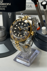 Seiko MOD - N.A Classic GMT ceramique BI-TON OR JAUNE / Acier ZOMBIE