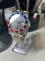 Seiko MOD - GMT Aluminium Bleu/Rouge "Pepsi"