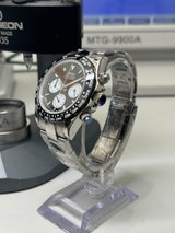 Seiko MOD - Daytona Lunette céramique cadran NOIR "Le man" Bracelet Acier