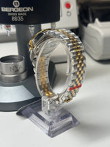 Lady Classic Date / N.A / bi-ton 31 mm cannelée cadran Champagne