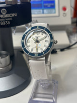 Seiko MOD - Type BLANCPAIN fifty Fathoms Lunette luminescente CADRAN blanc OEM