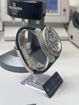 Seiko MOD - N.A Classic GMT boitier microbillé - rubber noir déployant