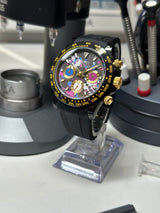 Seiko MOD - Daytona Lunette céramique ARTWORK black PVD/GOLD