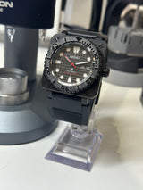 Seiko MOD - Type Square DIVER 42.5mm PVD NOIR Manufacture Cadran Gaufré Noir