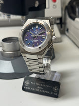 ARC - N.A - Boitier 904L bracelet intégré Cadran Météorite Bleu Pièce Unique "RARE"