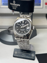 Seiko MOD - N.A Classic Date 36/40mm Acier Cadran NOIR onyxe