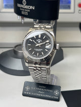 Seiko MOD - N.A Classic Date 36/40mm Acier Cadran NOIR onyxe