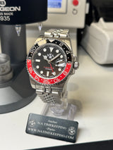 Seiko MOD - N.A Classic GMT Céramique Noir/Rouge "COKE" 2.0
