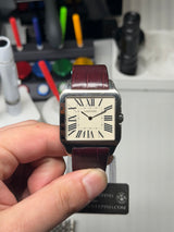 CARTIER SANTOS-DUMONT GRAND MODÈLE – OR GRIS 18 CT Référence W2007051