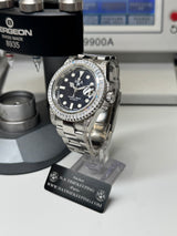 Seiko MOD - N.A Classic Diver / boitier sertie cadran aventurine Piece unique