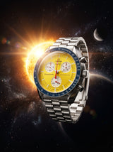 OMEGA X SWATCH / MOONSWATCH CUSTOM - "SUNFIRE" Pièce Unique boitier V2 Bracelet V2