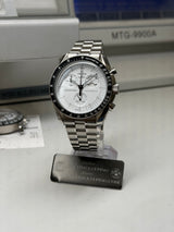 OMEGA X SWATCH / MOONSWATCH CUSTOM - "Snoopy White  V2" Lunette Noir , boitier V2/braclet V2