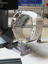TX-01 /  TOURBILLON VOLANT - Boitier Acier 316L Cadran Blanc Snow/Bracelet Blanc Snow