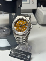 ARC - N.A - Boitier 904L bracelet intégré Cadran Oeil du Tigre pur Pièce Unique