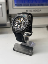 APEX - BOITIER CARBON FORGÉ R-01.TQ/AL "VENDETTA" Chronographe SQUELETTE Automatique * PIECE UNIQUE *