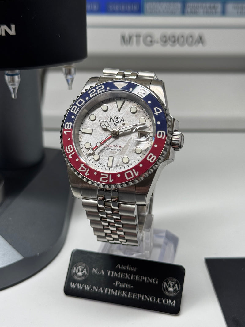 N.A - GMT METEORITE  Céramique Bleu/Rouge "Pepsi"