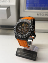 APEX - BOITIER CARBON FORGÉ R-01.OG/GA "IGNITION" Chronographe SQUELETTE Automatique * PIECE UNIQUE *
