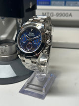 Seiko MOD - Daytona Lunette acier cadran Bleu arabic dial Bracelet Acier