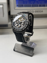 APEX - BOITIER CARBON FORGÉ R-01.TQ/AL "VENDETTA" Chronographe SQUELETTE Automatique * PIECE UNIQUE *