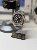 Bell & Ross BR-X5 Black Steel – Full Set 2024 – État Excellent – Bracelet Acier + Rubber Neuf