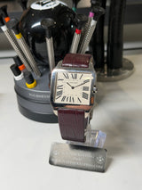 CARTIER SANTOS-DUMONT GRAND MODÈLE – OR GRIS 18 CT Référence W2007051