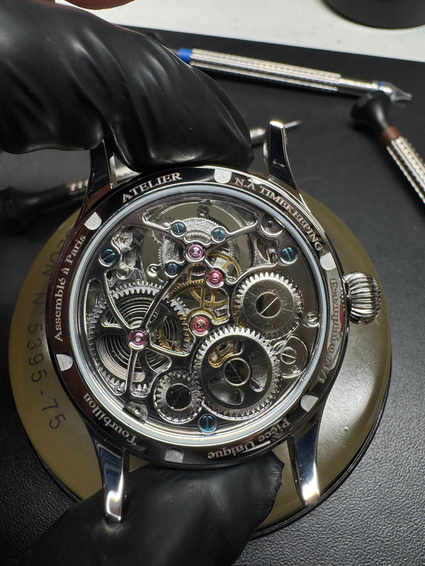Tourbillon Minéral - pièce unique - cadran ŒIL DE TIGRE