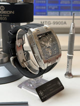 TX-01 / T01ABK #13/20 - TOURBILLON VOLANT - Boitier Acier 316L Cadran Noir/Bracelet Noir