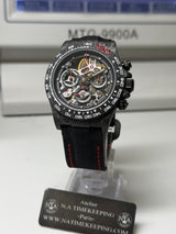 APEX - BOITIER CARBON FORGÉ R-01.RED/GA "VENDETTA" Chronographe SQUELETTE Automatique * PIECE UNIQUE *