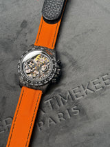 APEX - BOITIER CARBON FORGÉ R-01.OG/GA "IGNITION" Chronographe SQUELETTE Automatique * PIECE UNIQUE *