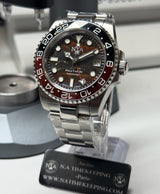 Seiko MOD - N.A GMT OEIL DU TIGRE  Céramique noir/Rouge "Coffee"