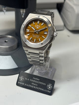 ARC - N.A - Boitier 904L bracelet intégré Cadran Oeil du Tigre pur Pièce Unique