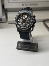 APEX - BOITIER CARBON FORGÉ R-01.TQ/AL "VENDETTA" Chronographe SQUELETTE Automatique * PIECE UNIQUE *