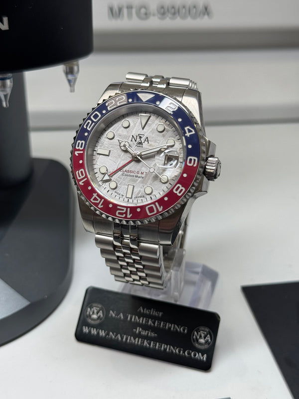 N.A - GMT METEORITE  Céramique Bleu/Rouge "Pepsi"